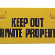 Thunderbird Keep Out Private Property Sign EF-15A